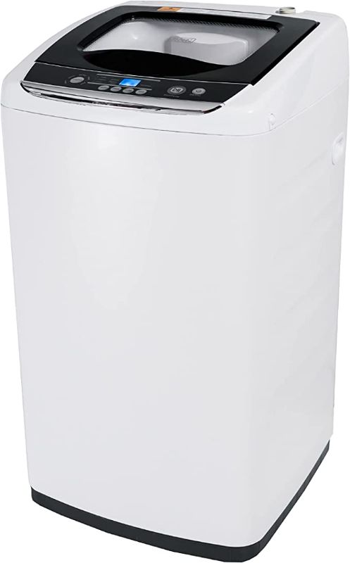 Photo 1 of Portable Laundry Washing Machine by BLACK+DECKER, Compact Pulsator Washer for Clothes, .9 Cubic ft. Tub, White, BPWM09W
