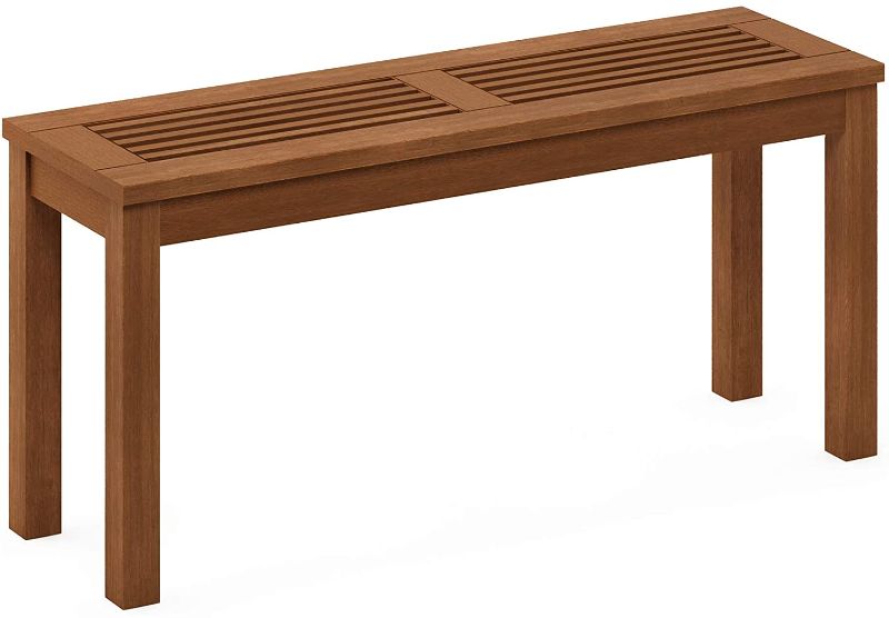 Photo 1 of Furinno FG181110-C Tioman Outdoor Backless Bench, Natural
