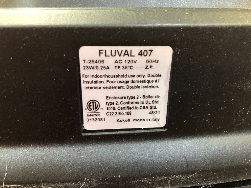 Photo 4 of Fluval 407 Series Performance Canister Filter for Aquariums
