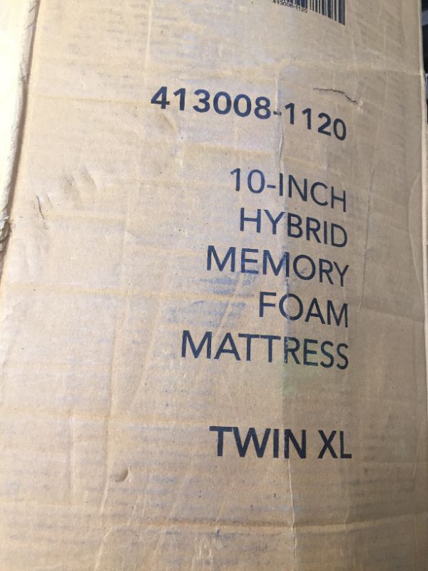 Photo 3 of Classic Brands Decker Memory Foam and Innerspring Hybrid 10-Inch Mattress | Bed-in-a-Box Twin XL

