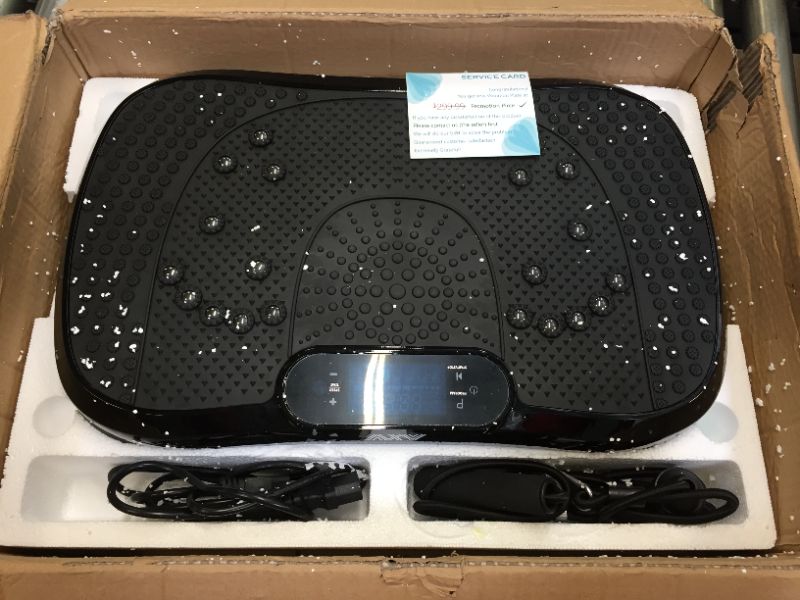 Photo 2 of AXV Vibration Plate Exercise Machine Whole Body Workout Vibrate Fitness Platform Lymphatic Drainage Machine for Weight Loss Shaping Toning Wellness Home Gyms Workout
