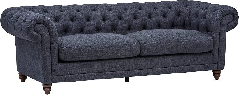 Photo 1 of Amazon Brand – Stone & Beam Bradbury Chesterfield Tufted Sofa Couch, 92.9"W, Navy
FACTORY SEALED / BRAND NEW / HARDWARE UNDER COUCH 