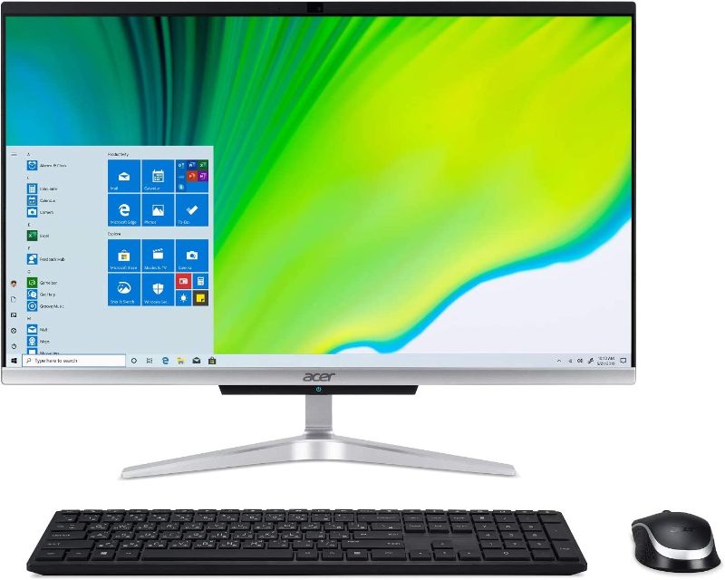 Photo 1 of Acer Aspire C24-963-UA91 AIO Desktop, 23.8" Full HD Display, 10th Gen Intel Core i3-1005G1, 8GB DDR4, 512GB NVMe M.2 SSD, 802.11ac Wi-Fi 5, Wireless Keyboard and Mouse, Windows 10 Home
