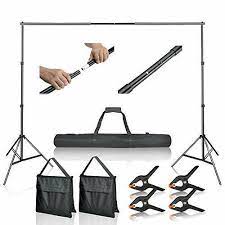 Photo 1 of Emart Photo Video Studio 10Ft Adjustable Background Stand Backdrop Support system
(parts only missing pieces, damages to packaging)