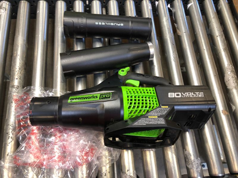 Photo 2 of Greenworks Pro 80V (145 MPH / 580 CFM) Brushless Cordless Axial Blower, Tool Only BL80L01
