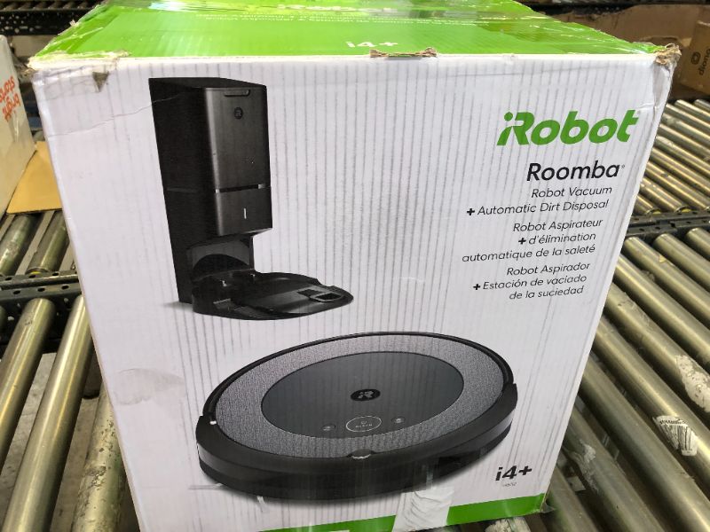 Photo 10 of iRobot Roomba i4+ (4552) Robot Vacuum with Automatic Dirt Disposal - Empties Itself for up to 60 Days, Wi-Fi Connected Mapping, Compatible with Alexa, Ideal for Pet Hair, Carpets
