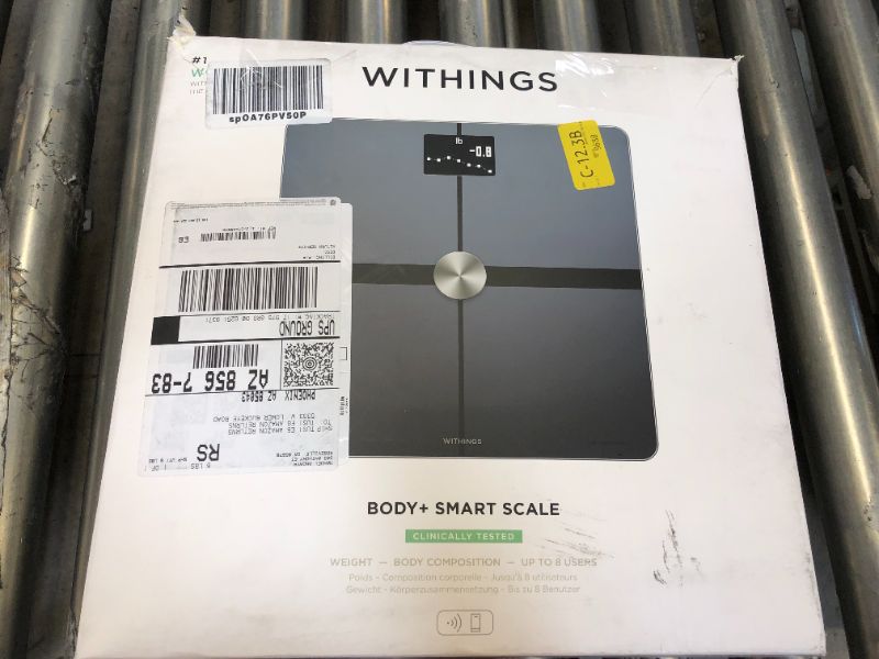 Photo 4 of Withings Body+ Wi-Fi Smart Scale for Body Weight with Automatic Smartphone App Sync, Full Body Composition Analyzer Incl. Body Fat, BMI, Water Percentage, Muscle & Bone Mass, Pregnancy Tracker
