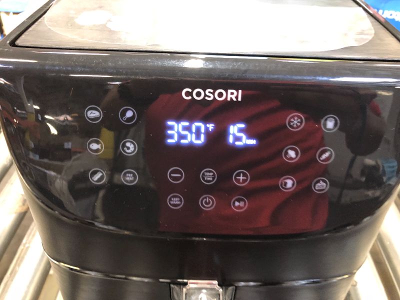 Photo 5 of COSORI Air Fryer Oven Combo 5.8QT Max Xl Large Cooker (Cookbook with 100 Recipes), One-Touch Screen with 11 Precise Presets and Shake Reminder, Nonstick and Dishwasher-Safe Square Design Basket, Black
