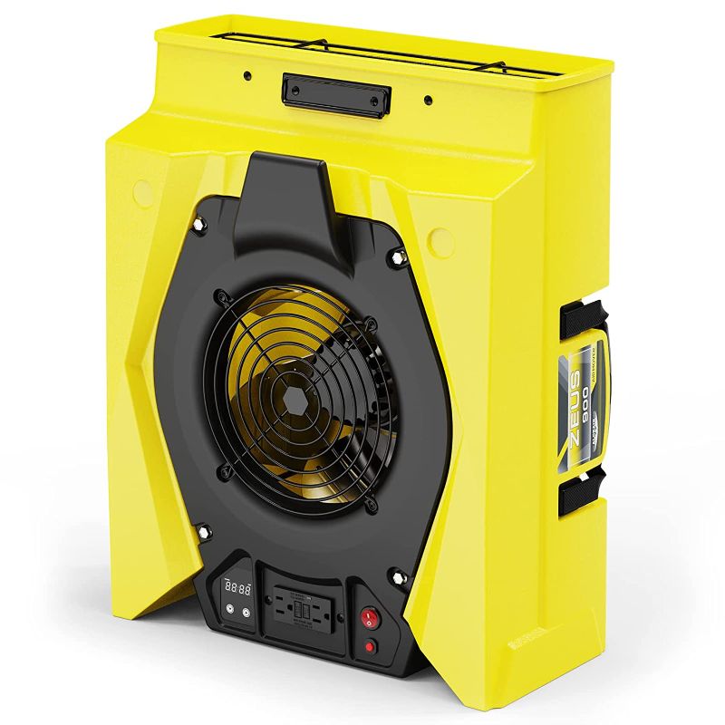 Photo 1 of AlorAir Zeus 900 Air Mover Commercial Blower for Carpets, Walls, Plumbing Use, Variable Speed Floor Blower Fan, 950 CFM with 1.8 Amps,Circuit Breaker Protection,on-Board Duplex GFCI, Yellow
OUT OF BOX 
