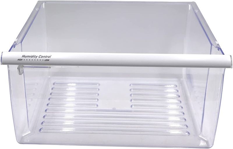 Photo 1 of 2188656 Refrigerator Replacement Drawers with Humidity Control, Width 16.41 in Compatible whirlpool Kenmore Refrigerator,UPPER bin of refrigerator,Part Numbers:AP6006055,2174108A,2174108-D
