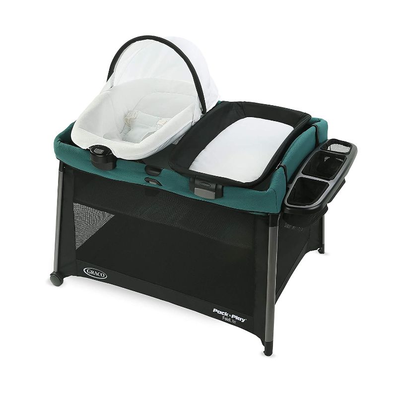 Photo 1 of Graco Pack 'n Play FoldLite Playard | Lightweight Travel Pack 'n Play with Easy, Compact Fold, Remi
