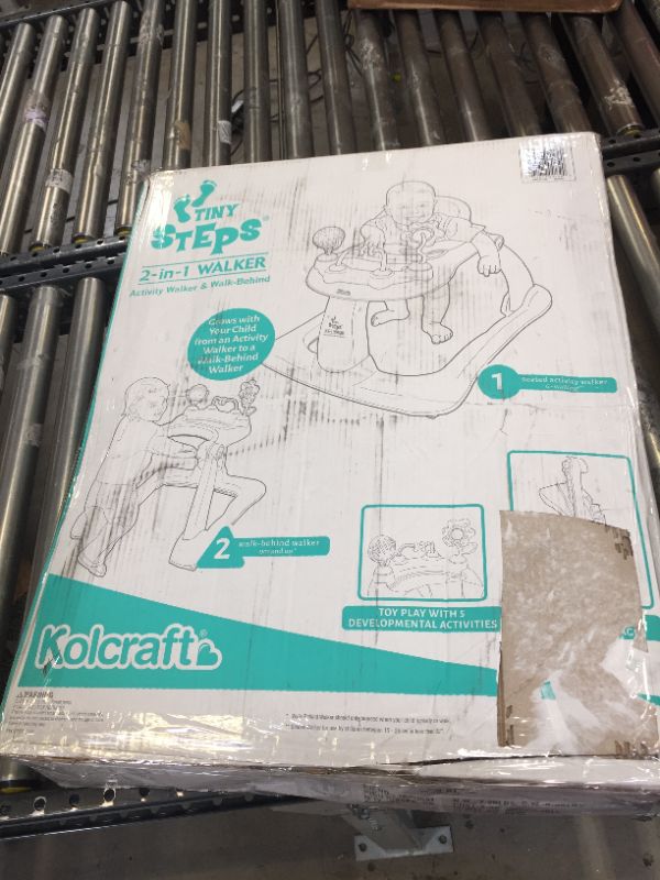 Photo 1 of Kolcraft Tiny Steps 2-in-1 Infant & Baby Activity Walker - Seated or Walk-Behind, Jubliee

