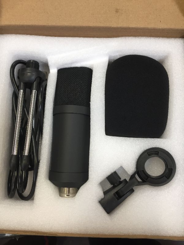 Photo 4 of AxcessAbles SF-101KIT Recording Studio Microphone 32.5"Wx13"H (422sq inch) Half Dome Isolation Shield with 6" Pop Filter. Compatible w/Blue Yeti, AT2020, Rode (with microphone)
