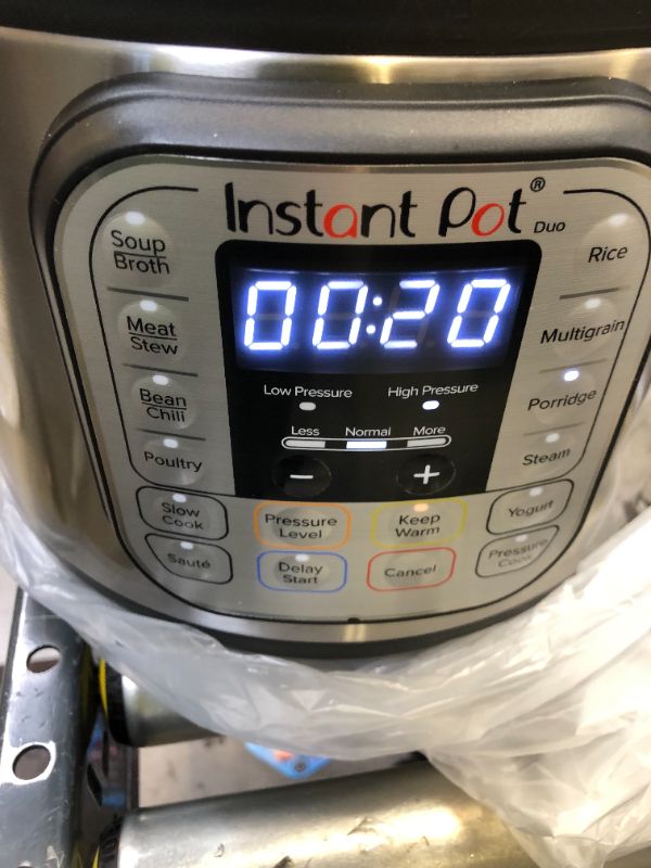 Photo 3 of Instant Pot Duo 7-in-1 Electric Pressure Cooker, Slow Cooker, Rice Cooker, Steamer, Sauté, Yogurt Maker, Warmer & Sterilizer, 6 Quart, Stainless Steel/Black
