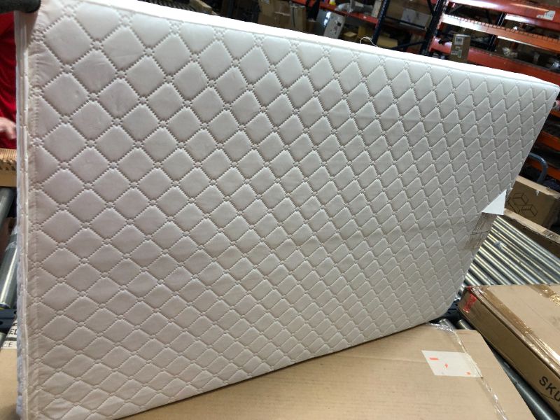 Photo 3 of Dream On Me Holly 3” Fiber Portable/Mini Crib Mattress I Waterproof I Green Guard Gold Certified | Dual-Sided Mattress I Vinyl Cover I Mini Crib Mattress
