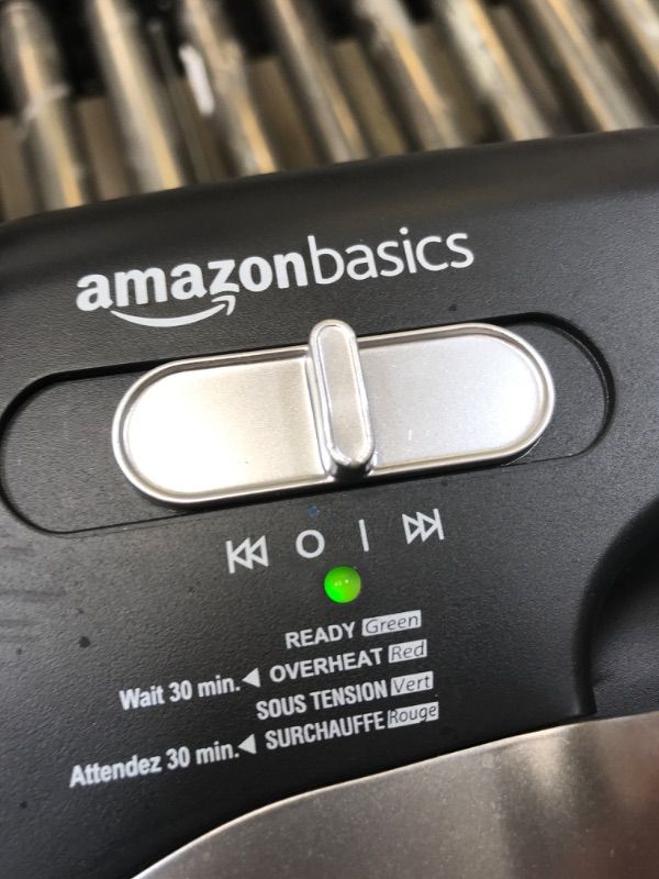 Photo 3 of Amazon Basics 8-Sheet Capacity, Cross-Cut Paper and Credit Card Shredder, 4.1 Gallon