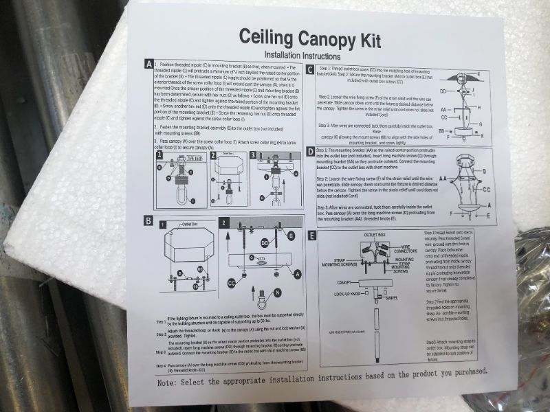 Photo 1 of ceiling canopy kit 