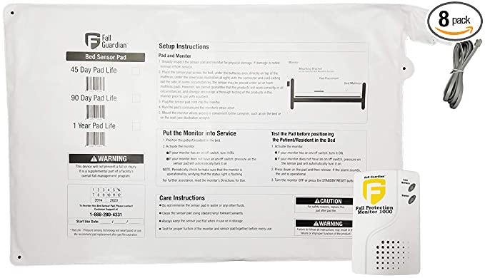 Photo 1 of Fall Protection Monitor 1000 and 90 Day Bed Sensor Pad, White
