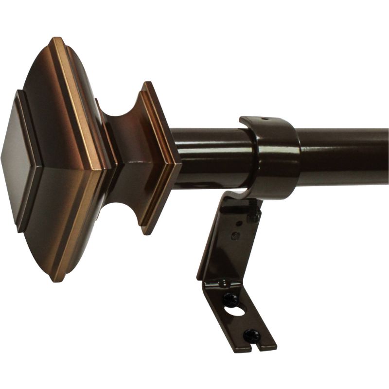 Photo 1 of Generic Curtain Rod  - 72 to 144 Inch, Black -- stock photo for reference 