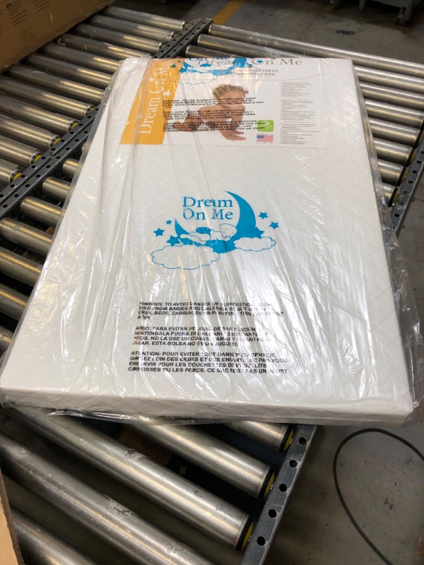 Photo 2 of Dream On Me, Sunset 3” Extra Firm Fiber Portable/ Mini Crib Mattress | Waterproof I Green Guard Gold Certified I Vinyl Cover | Mini Crib Mattress
