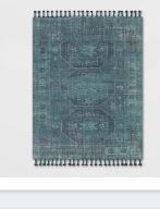 Photo 1 of 5'x7' Groveton Saturated Persian Style Rug Blue - Threshold
