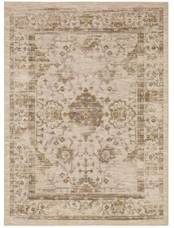 Photo 1 of 7'X10' Rectangle Vintage Tufted Vintage Distressed Indoor Area Rug Tan -066
