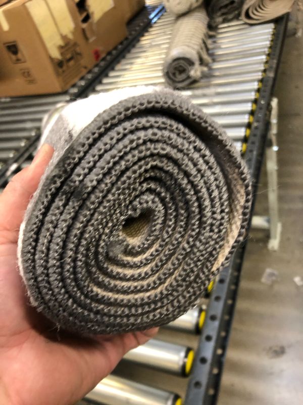 Photo 1 of 4'x6' Broken Striped Rug Gray - Room Essentials
