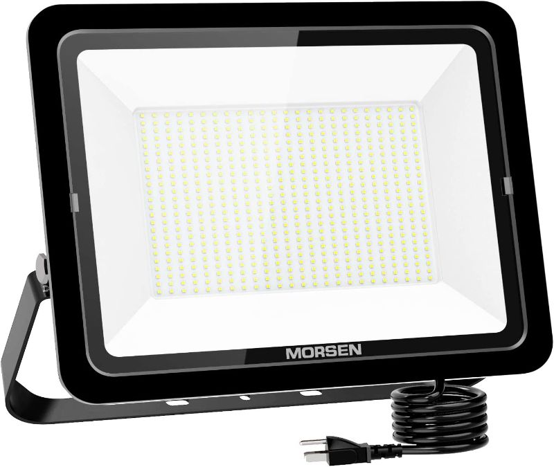 Photo 1 of MORSEN 500W LED Flood Light, IP66 Waterproof, 50000lm Security Lights, 5000K Daylight White, Super Bright Outside Floodlights LED Stadium Light Spotlight Wall Lights Exterior Lighting
