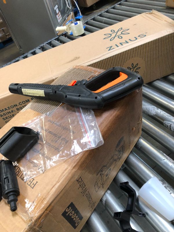 Photo 1 of Electric Pressure Washer, Power Washer Car Wash Machine - MAX 3200 PSI 2.2 GPM with Adjustable Spray Nozzle Foam Cannon, High Pressure Hose, Detergent Tank, for Cleaning Home/Deck/Driveway/Patio/Fence

