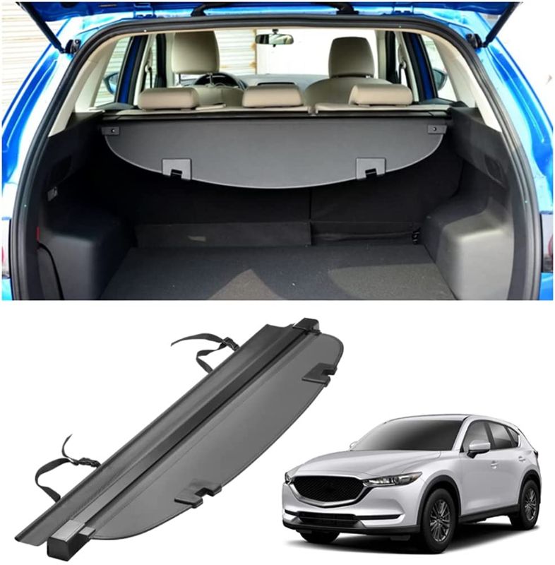 Photo 1 of Cosilee Retractable Rear Trunk Parcel Shelf Security Shield Cargo Luggage Security Cover Shade for Mazda CX5 CX-5 2017 2018 2019 2020 2021
