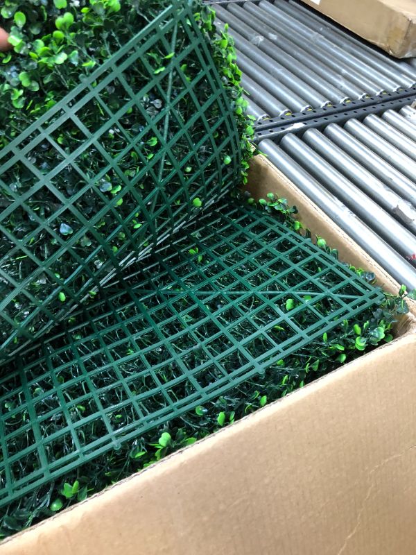Photo 7 of artifical boxwood hedge 12pack 20"x20"