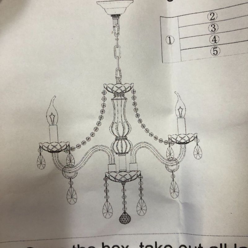 Photo 1 of chandelier light 