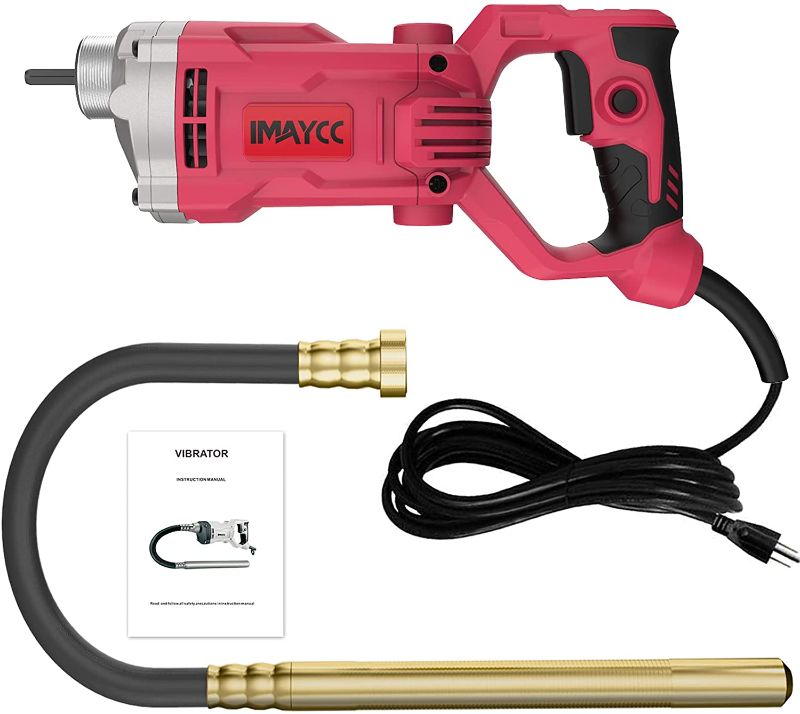 Photo 1 of imaycc 3035 vibrator  IMAYCC Concrete Vibrator, 1500W 110V Power Concrete Vibrators with 6.6 FT/2M Shaft Rod Concrete Tools, 14400 Vibration per Minute Hand Held Concrete Vibrator Suitable for Various Concrete Construction
