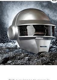 Photo 1 of Daft Punk Helmet Resin Mask Men Thomas Guy Manuel Costume Accessories for Fans Collection Halloween Cosplay
