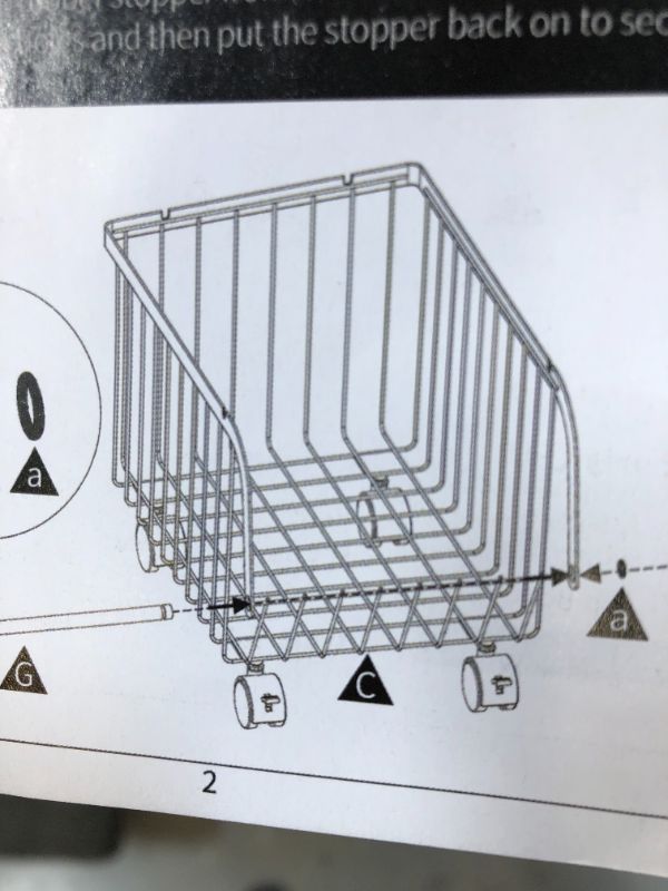 Photo 1 of 3 KES WIRE BASKETS  WITH WHEELS