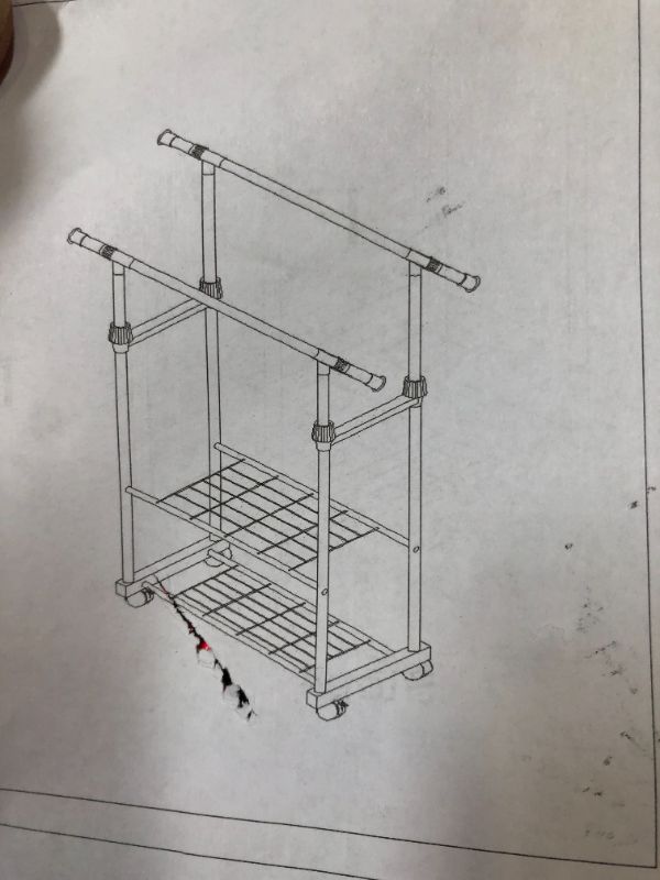 Photo 1 of ADJUSTABLE GARMENT RACK 