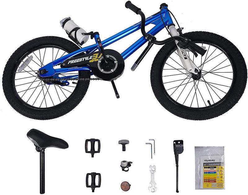 Photo 1 of RoyalBaby Freestyle Kids Bike 18  Inch Bicycle for Boys Girls Ages 3-12 Years, Multiple Color Options
