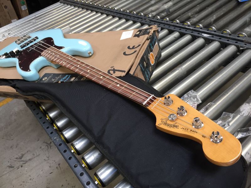 Photo 1 of Fender Vintera '60s Jazz Bass - Daphne Blue with Pau Ferro Fingerboard Made in Mexico with Soft Case 