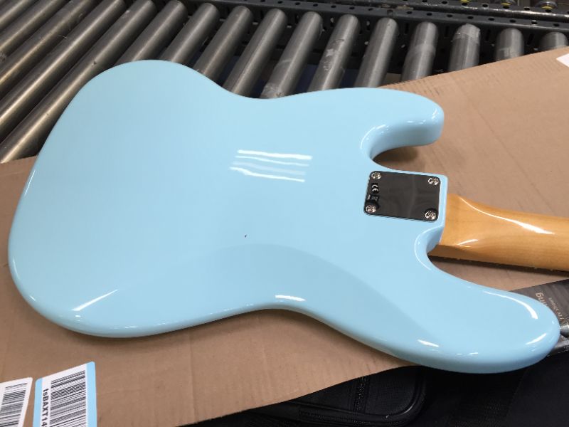 Photo 8 of Fender Vintera '60s Jazz Bass - Daphne Blue with Pau Ferro Fingerboard Made in Mexico with Soft Case 