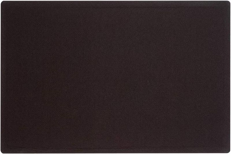 Photo 1 of Quartet Bulletin Board, Fabric, 4' x 3', Frameless, Fiberboard, Oval Office, Black (7684BK)
