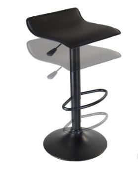 Photo 1 of  Obsidian Adjustable Swivel Air Lift Stool Black - Winsome