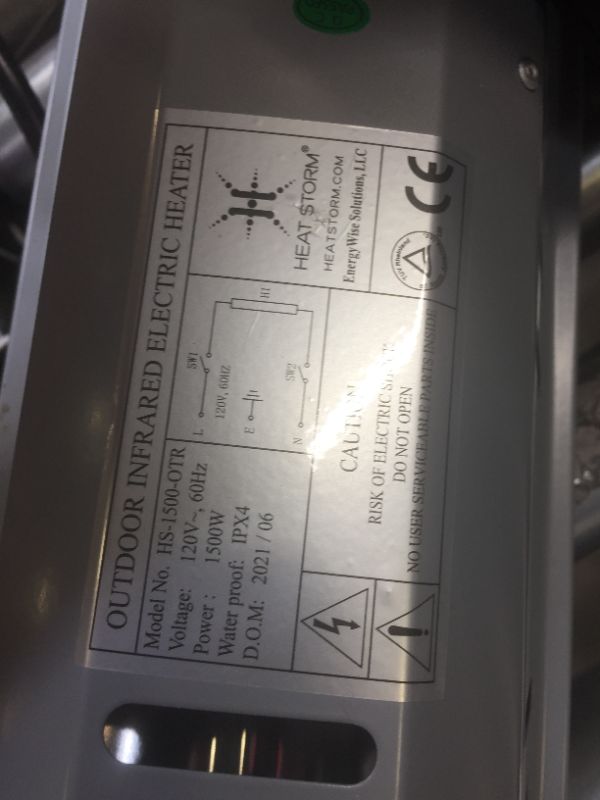 Photo 3 of Heat Storm HS-1500-TT Infrared, 7 ft Cord, Tripod + Heater
