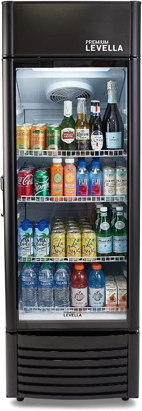 Photo 1 of Premium Levella PRF907DX Single Door Merchandiser Refrigerator-Upright Beverage Cooler-9.0 cu ft-Black
