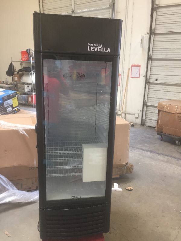 Photo 1 of Premium Levella PRF907DX Single Door Merchandiser Refrigerator-Upright Beverage Cooler-9.0 cu ft-Black
