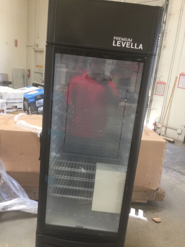 Photo 19 of Premium Levella PRF907DX Single Door Merchandiser Refrigerator-Upright Beverage Cooler-9.0 cu ft-Black
