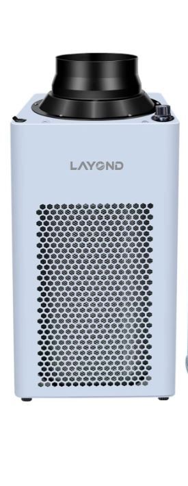 Photo 1 of LAYOND 6” Inline Duct Fan for Grow Tent Ventilation, 400CFM Super Quiet Carbon Filter Exhaust Fan
