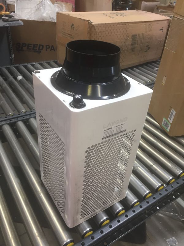 Photo 1 of LAYOND 6” Inline Duct Fan for Grow Tent Ventilation, 400CFM Super Quiet Carbon Filter Exhaust Fan
