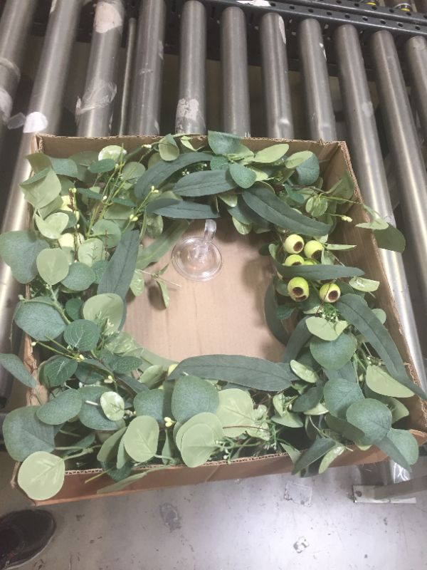 Photo 1 of garden door wreath decor 