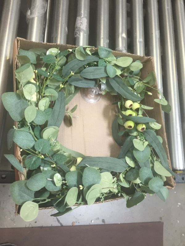 Photo 1 of garden door wreath decor 