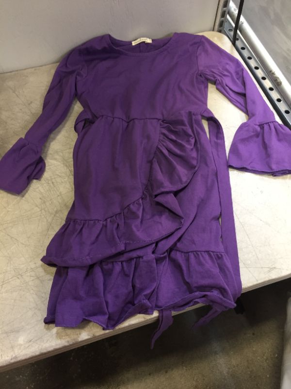 Photo 1 of GIRLS LONG SLEEVE DRESS PURPLE SIZE 4T